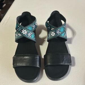 Algeria Lucia aqua sandals. 38